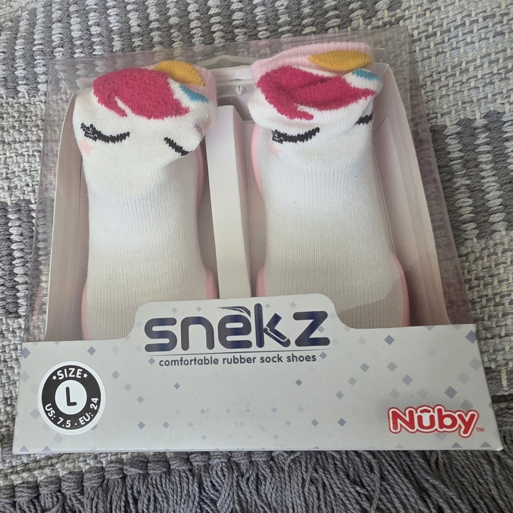 Nuby Sneakz Unicorn Rubber Sock Shoes